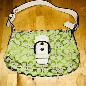 Green Coach Bag EUC!